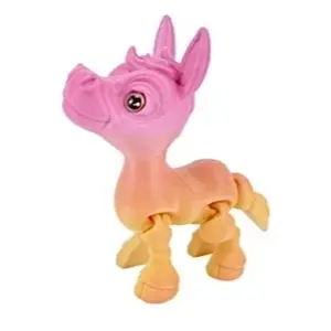 Articulated 3D Printed Fantasy Pony – Flexible Poseable Animal Figurine