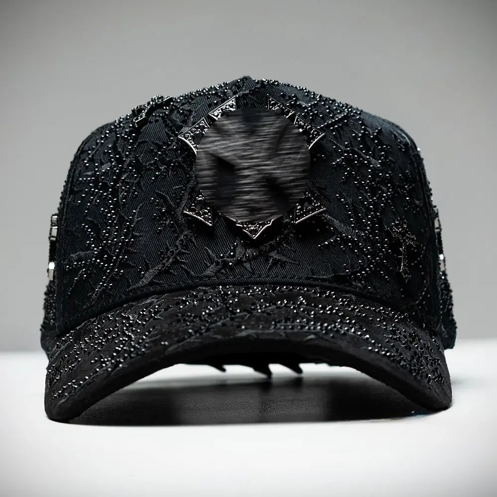 AB HATS "THORNED 24K ROSE GOLD BLACK” GORRA HAT SHIPPED SAME DAY