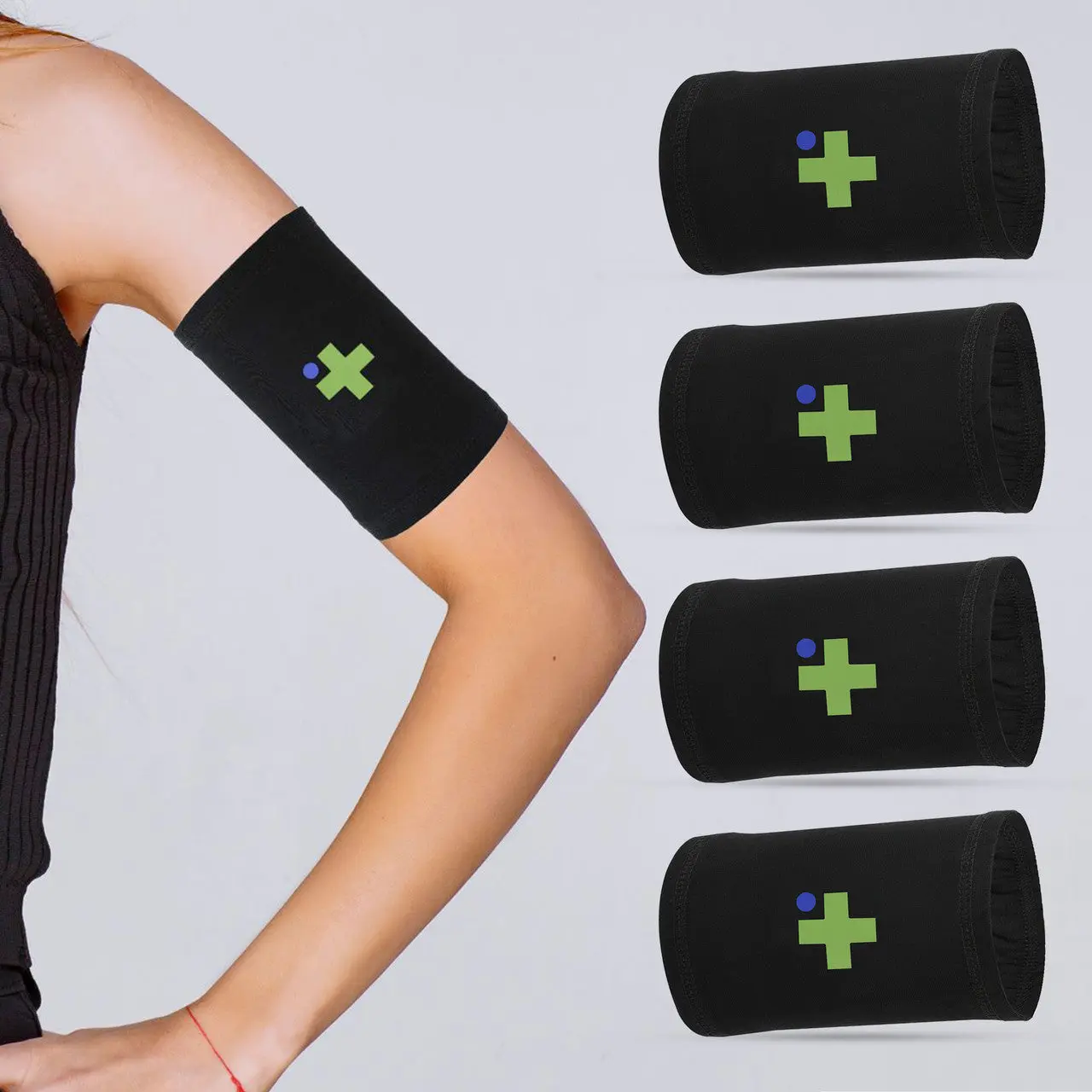 Overt Sensor Armband - Adjustable Sports Band for CGM Devices - Fits All CGM Devices - Kids & Adults - [4 Pack]