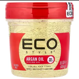 Eco Style Styling Gel, Max Hold, For All Hair Types, Argan Oil, 16 oz (454 g)