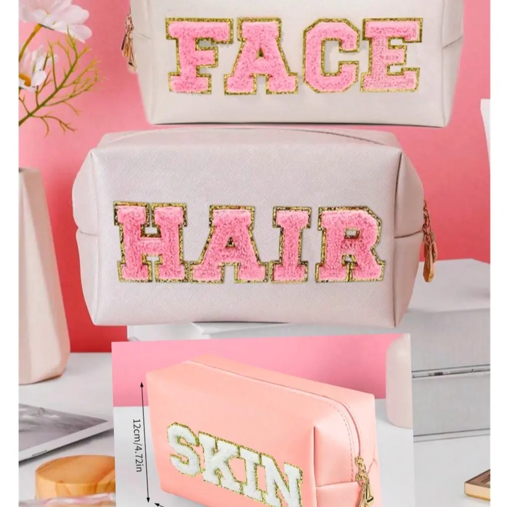 3 pcs makeup and hair beauty travel bags