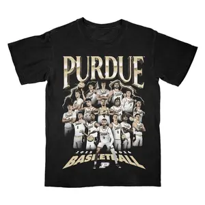 Purdue Basketball Team Shirt 2025 2026 Players Graphic Tee, College Game Day Fan Shirt, Gift for Purdue Fans Students Alumni Coaches, Unisex Sports T-Shirt