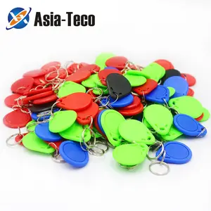 50pcs/lot 13.56mhz Rfid Only Read Key Fob Card, 1k Chip Proximity Card, Key Card, Mf Ic NFC Access Control Token Keyfobs