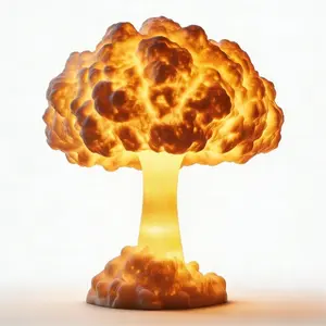 Cute Mushroom Cloud, USB plug-in retro decoration, suitable for bedrooms, desks, living rooms, and outdoor camping atmosphere, a unique gift for cat lovers and home decoration enthusiasts