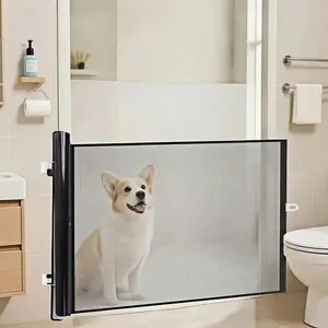 Expandable Pet Fence, Safety Isolation Net for Dogs, PVC Barrier, No Drilling Required, Suitable for Small Animals, Indoor Cat Door Gate