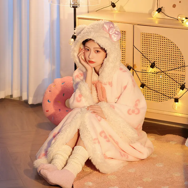 Bow Cat Cloak Single Robe