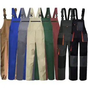 Pure Cotton Multi-Pocket Japanese Style Trendy Plus Size Overalls Men and Women One-Piece Workwear Labor Protection Custom Printed