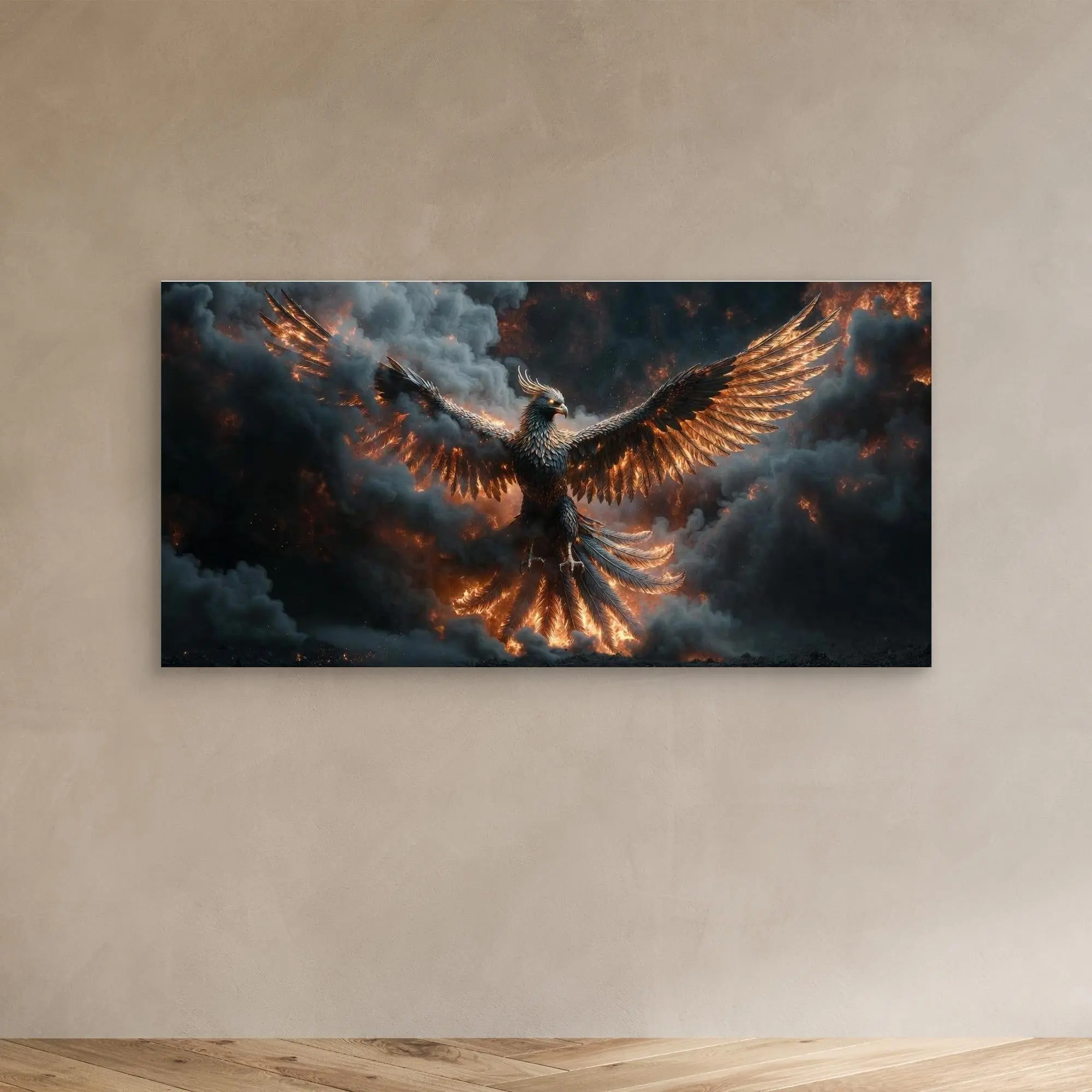 Phoenix Rising from the Ashes – Wall Art
