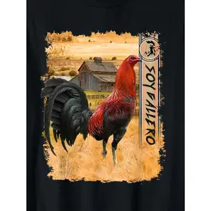 100 Made in USA, 180g Soy Gallero Gamefowl Rooster Cockfighting Enthusiast T-Shirt