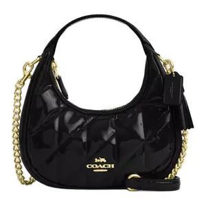 COACH Carmen 20 Quilted Leather Crossbody Bag for Women in Black