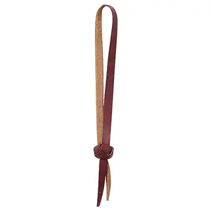 Martin Saddlery Tie Down Hobble - 3/8" Latigo Leather with Braided Button Knot Safety Strap