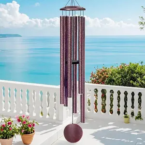 66" Wind Chimes for Outside Deep Tone - 6 Thicken Tubes Large Wind Chimes for Outdoor, Gifts for Mothers Day, Women, Mom, Grandma, Sympathy, Big Windchimes for Garden and Patio(Bronze)