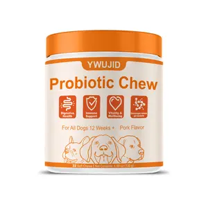 Probiotic for Dogs | Tasty Chews with Digestive Support Ingredients | Natural & Non-GMO