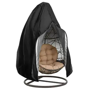 Furniture Dust Cover Room Decor, Hanging Swing Egg Chair Dust Cover with Zipper, Waterproof Sunscreen Hanging Chair Cover, Sweet Furniture Cover for Yard Garden Accessories, Patio Swing Chair, Outdoor Hanging Chair