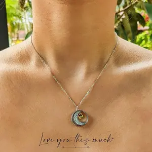 Love You to The Moon and Back Necklace, Sentimental Gifts for Granddaughter, Daughter, Bonus Daughter, Niece, Birthday Gift for Teenage Girl, Meaningful Gift for Daughter
