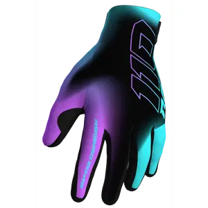 110 RACING // RS24.1 TECHART YOUTH GLOVE - TEAL/PURPLE