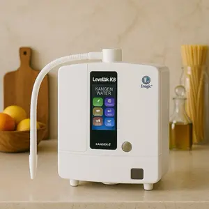 Enagic Leveluk K8 Premium Alkaline Ionizer Machine - 120W Power, 110-240V Universal Voltage, Multi-Stage Filtration, Digital Touchscreen Display, Eco-Friendly Energy Consumption