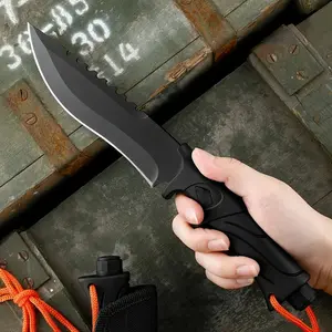 26.8cm high hardness camping knife with storage case, stainless steel fixed blade and ABS handle, for outdoor, fishing, EDC, mountaineering, Outdoor Survival Edc