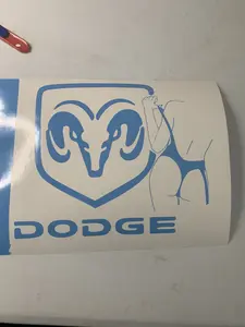 Dodge lady decal