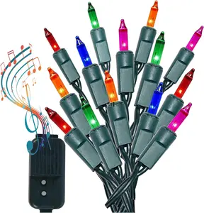 Musical Christmas Lights Plays 25 Songs 8 Function 140 Lights 31.2 Ft Multicolor