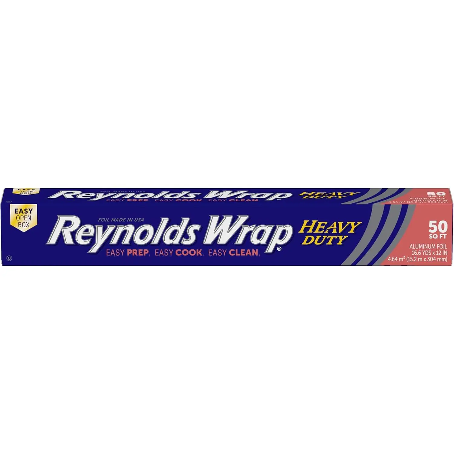 Wrap Heavy Duty Aluminum Foil Roll, 12 Inch Wide, 50sq ft | Thick Heavy Duty Foil, Ideal For BBQ Meats, Food Pans, and Grilling, 12 Inch Wide Roll, Grill Safe, 16.6 yds x 12 in