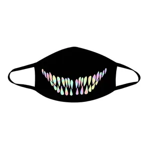 Holographic Teeth Cloth Face Mask