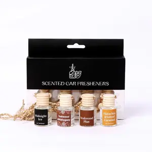 4-pack of natural air fresheners made from plant-based extracts, featuring 4 different scents. Perfect for bedrooms, living rooms, and cars, they help you relax and unwind.