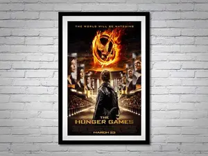 The Hunger Games Movie Poster Jennifer Lawrence Josh Hutcherson