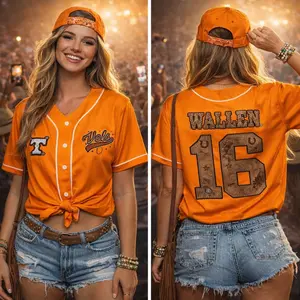 Country Music Baseball Jersey, Wallen Vol 98 Jersey, World Tour 2026 Concert Jersey, Baseball Jersey, Country Music Shirt, Merch Shirt Unisex