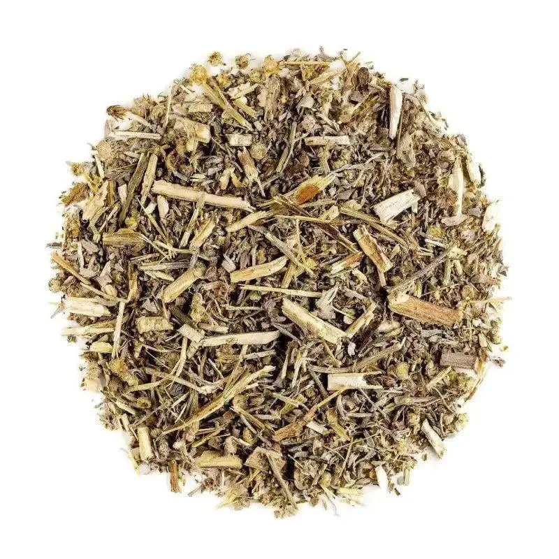 Mugwort Leaf Tea, Artemisia vulgaris Loose Dried Herbal Infusion, Aromatic Bitter Green, 100 Gram