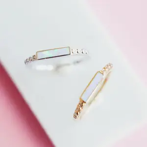 Opal Mini Bar Ring