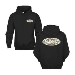 Peterbilt Hoodie, Camo Logo Graphic, Premium Cotton Blend Fabric, Comfortable Unisex Fit, Perfect Gift for Truck Drivers, Outdoor Lovers & Big Rig Fans