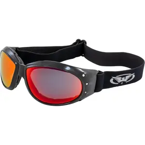 Eliminator G-Tech Dirt   Goggles Black Frames w/Red Mirror Lens