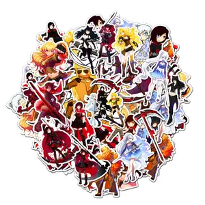 Rwby 20 pcs Sticker Pack, Rwby Waterproof Vinyl Sticker, Anime Stickers for Laptop PC Water Bottle