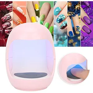Mini Manicure Lamp Pink Strong Sturdy Gel Nail Dryer Professional Nail Art Tool for Home Salon or Shop Use