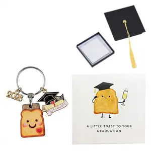 New Beginnings Gifts for Women, Totast Keychain, Graduation Gifts 2026, Divorce Present, Retirement Gift For Woman