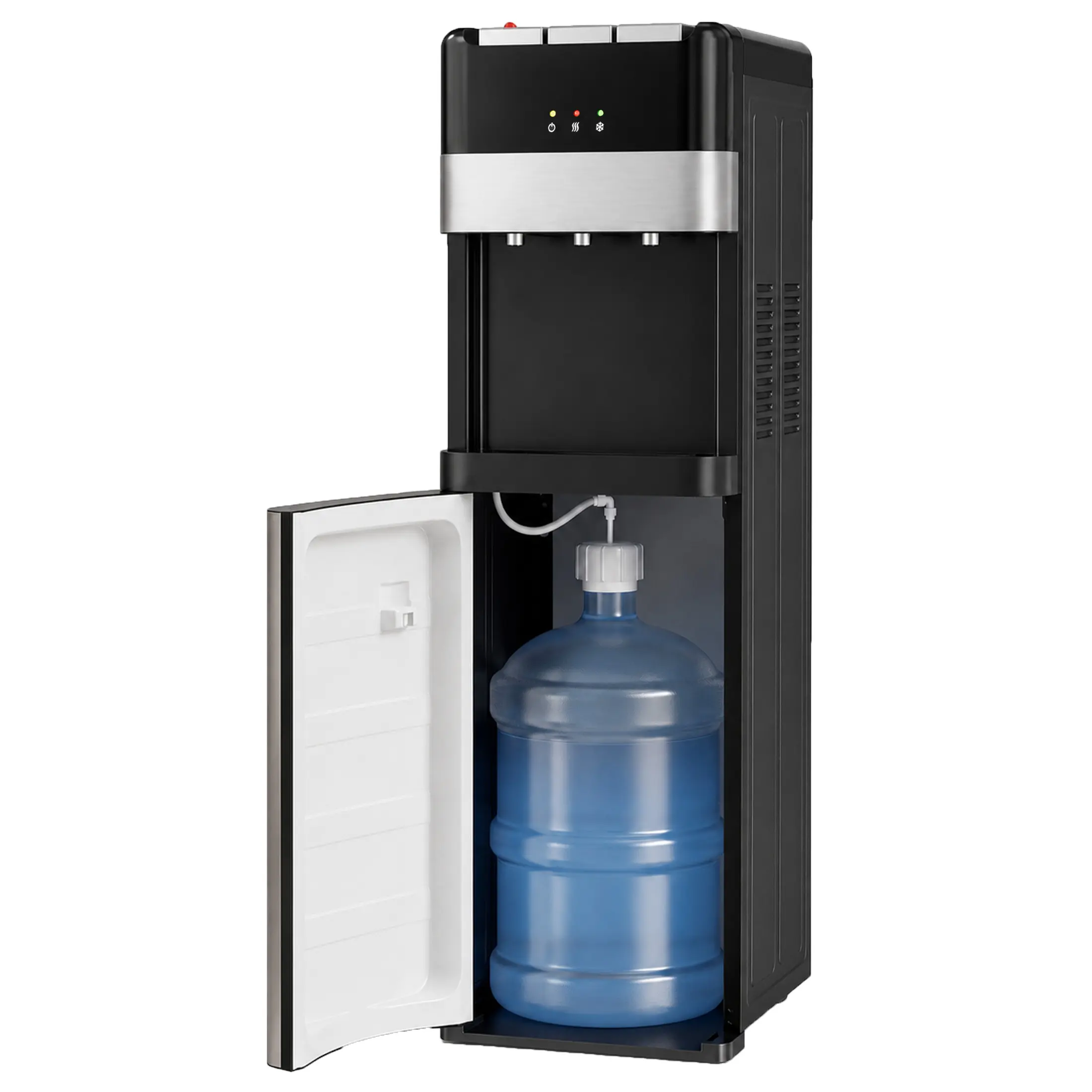 Bottom Loading Water Cooler Dispenser - 3-Temperature Hot, Cold, Room Water Dispenser, Stainless Steel Freestanding Unit for 3-5 Gal Bottles, Home & Office Use