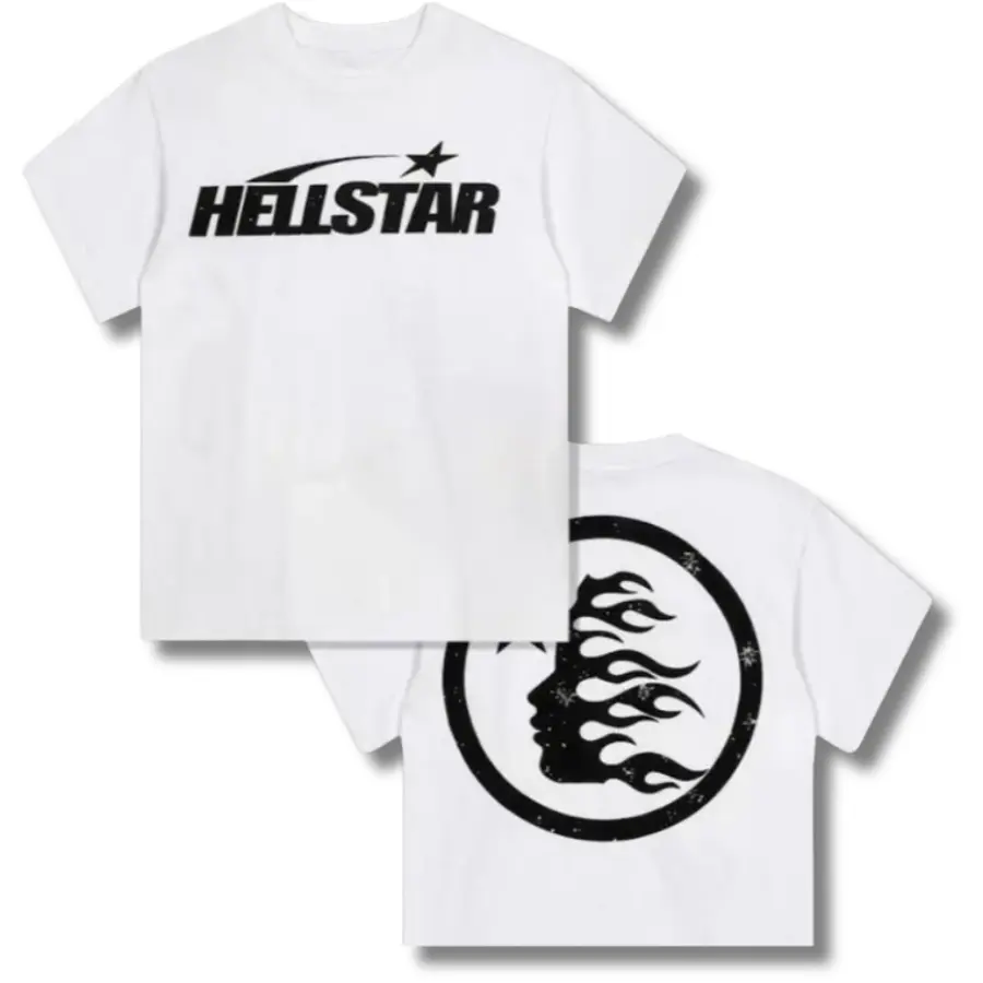 Men’s Edgy Flame Graphic T-Shirt, Urban Aesthetic Short-Sleeve Tee, Casual Y2K Streetwear Top with Cargo-Inspired Style