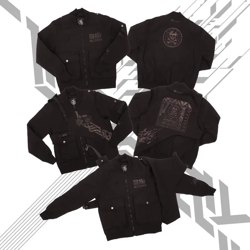 [SHWA] TB-01 Techwear Style Speed Black Bomber Jacket - FINAL SALE (No return or exchange)