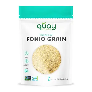 Quay Naturals Fonio Grain Low Sugar Natural Pack Fiber Protein quinoa Iron