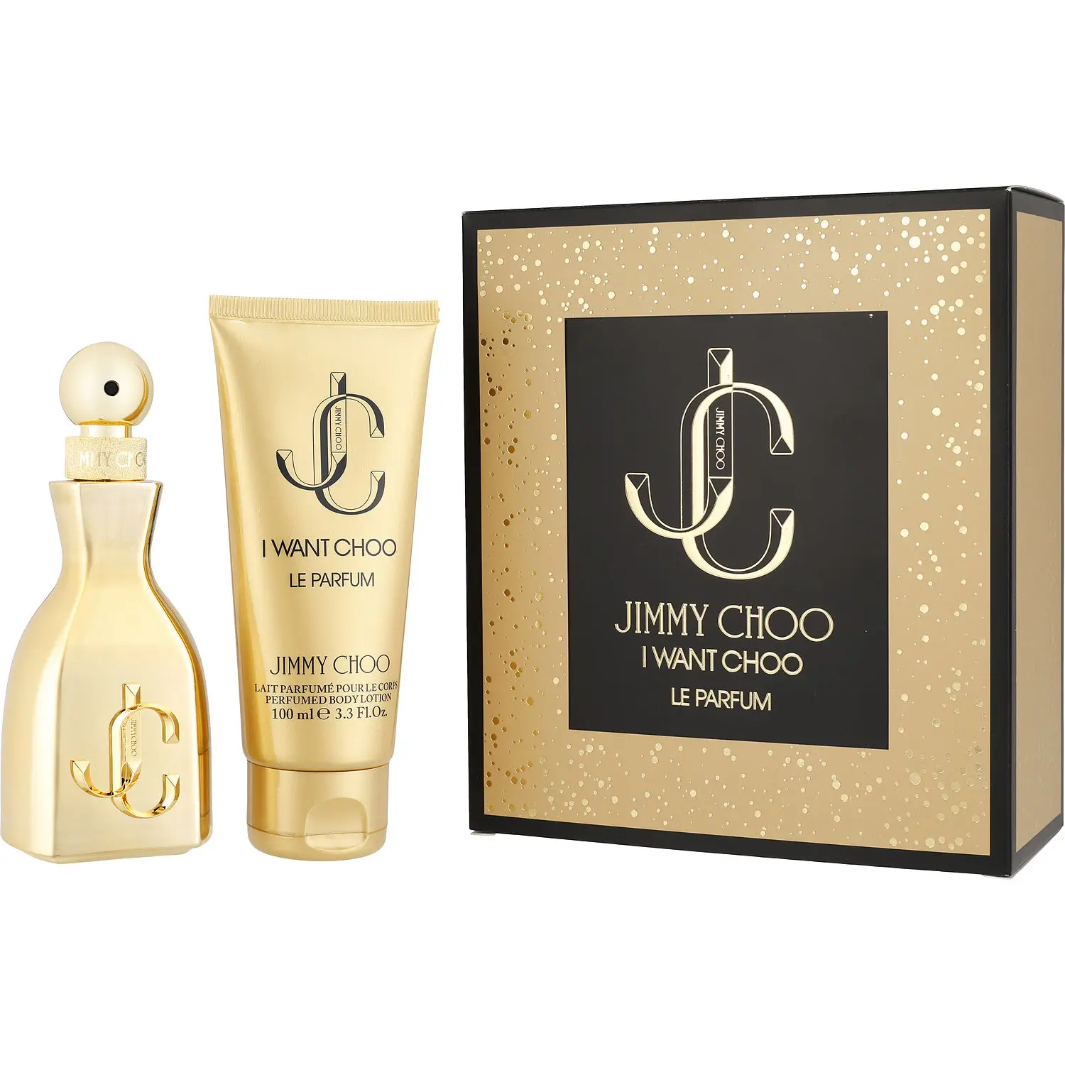 Jimmy Choo I Want Choo Le Parfum Set-Parfum Spray 2 Oz & Body Lotion 3.3 Oz For Women