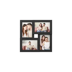 SONMICS 4x6 Collage Picture Frames Set of 4 Wooden Framed Wall Decor for 4 Photos Wood Grain Glass Front SONMICS 4x6 Collage Picture Frames Set of 4 Wooden Framed Wall Decor for 4 Photos Wood Grain Glass Front