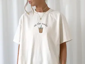 Comfort Colors Coffee Lover Shirt, Iced Coffee Tee, Funny Coffee Shirt, Trendy Coffee Graphic Tee, Gift for Coffee Lovers