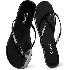 Flat Leather Flip Flops for Women, Comfortable Dressy Thong Sandals 2026 Summer and Spring Vacation Essentials, Chanclas Para Mujer