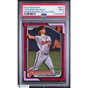 2024 Bowman Paper Prospects Jackson Holliday #BP47 Fuchsia 209/299 PSA 9
