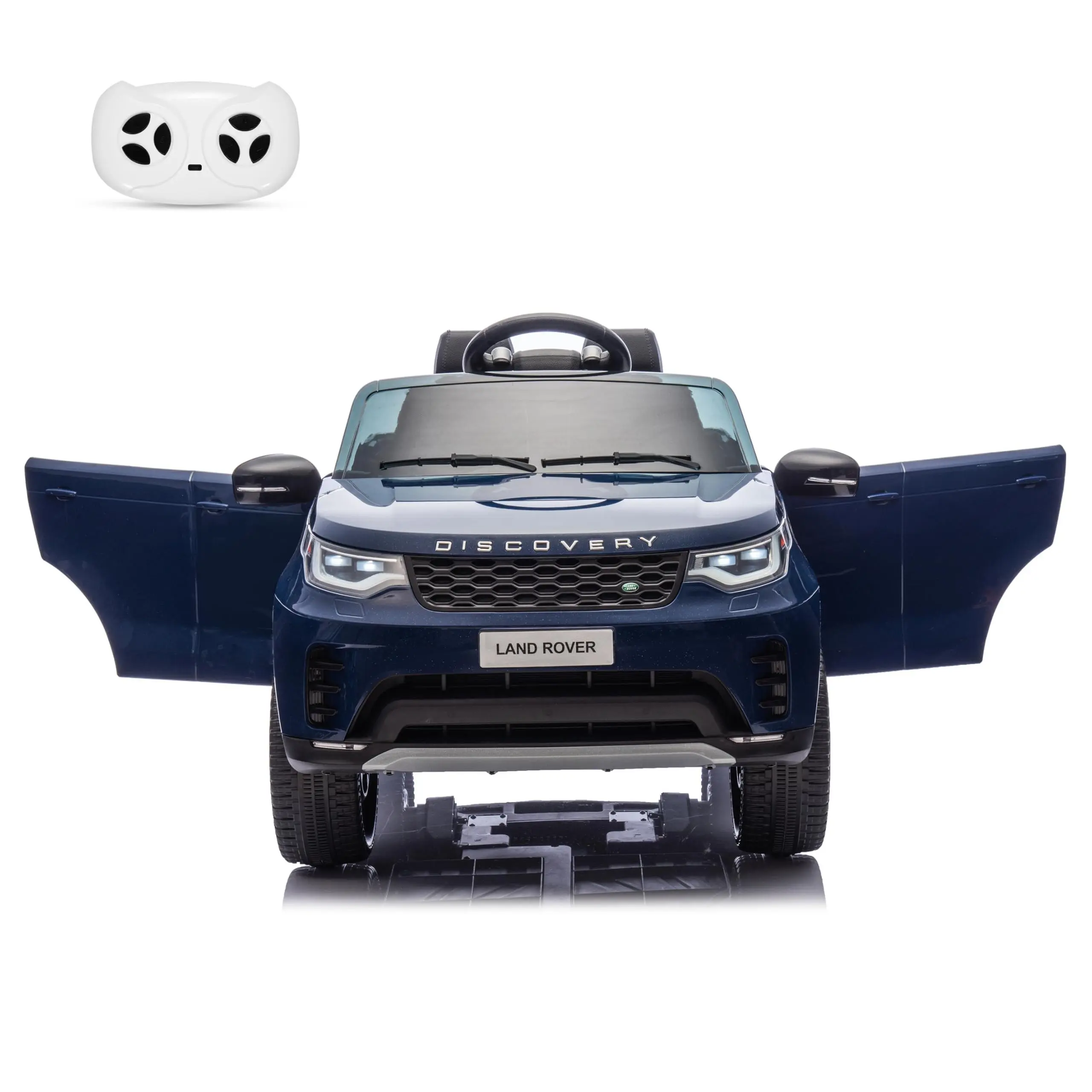 12V Ride on Toys for Big Kids, Electric Car for Kids with Remote Control, Electric Vehicle Ride on Toy, 3 Speeds, Soft Start, Led Lights,Dark Blue
