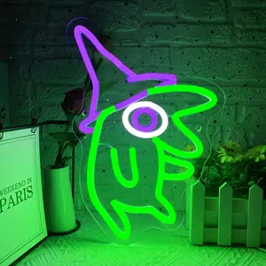 smiling friends pin Dimmable neon sign Fun wall decoration, suitable for bedrooms or game rooms, acrylic, perfect as a birthday or Christmas gift.