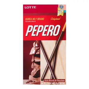 LOTTE Korea PEPERO Stick Biscuit & Chocolate 47g