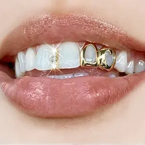 Highlighter for Your Smile｜Reusable Tooth Charms in Gold/Silver. Heart & Diamond Designs, Food-Safe & Easy Apply, The Perfect Style Detail Lightweight Oral Accessory Daily Storage