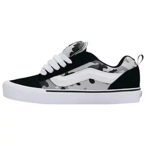 Vans Knu Skool Classic Skate Shoes for Men and Women in Black and White